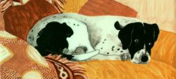 painting of dog