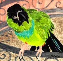painting of bird