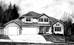 drawing of house